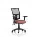 Eclipse Plus III Lever Task Operator Chair Mesh Back With Height Adjustable Arms Bespoke Colour Seat Rivet Forge KCUP3545