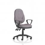 Eclipse Plus XL Lever Task Operator Chair With Loop Arms Bespoke Colour Back And Seat Rivet Fuse KCUP3642