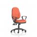 Eclipse Plus XL Lever Task Operator Chair With Loop Arms Bespoke Colour Back And Seat Quest Crab KCUP3645