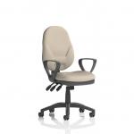 Eclipse Plus XL Lever Task Operator Chair With Loop Arms Bespoke Colour Back And Seat Quest Salt KCUP3649