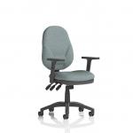 Eclipse Plus XL Lever Task Operator Chair With Height Adjustable Arms Bespoke Colour Back And Seat Rivet Tensile KCUP3668