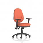 Eclipse Plus XL Lever Task Operator Chair With Height Adjustable Arms Bespoke Colour Back And Seat Quest Crab KCUP3669