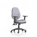 Eclipse Plus XL Lever Task Operator Chair With Height Adjustable Arms Bespoke Colour Back And Seat Quest Shell KCUP3674