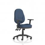 Eclipse Plus XL Lever Task Operator Chair With Height Adjustable Arms Bespoke Colour Back And Seat Quest Whelk KCUP3676