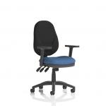 Eclipse Plus XL Lever Task Operator Chair With Height Adjustable Arms Bespoke Colour Seat Quest Limpet KCUP3683