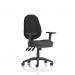 Eclipse Plus XL Lever Task Operator Chair With Height Adjustable Arms Bespoke Colour Seat Quest Mussel KCUP3684
