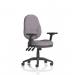 Eclipse Plus XL Lever Task Operator Chair With Height Adjustable And Folding Arms Bespoke Colour Back And Seat Rivet Fuse KCUP3690