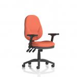 Eclipse Plus XL Lever Task Operator Chair With Height Adjustable And Folding Arms Bespoke Colour Back And Seat Quest Crab KCUP3693