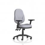 Eclipse Plus XL Lever Task Operator Chair With Height Adjustable And Folding Arms Bespoke Colour Back And Seat Quest Shell KCUP3698