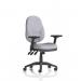 Eclipse Plus XL Lever Task Operator Chair With Height Adjustable And Folding Arms Bespoke Colour Back And Seat Quest Shell KCUP3698