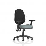 Eclipse Plus XL Lever Task Operator Chair With Height Adjustable And Folding Arms Bespoke Colour Seat Rivet Tensile KCUP3704