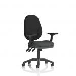 Eclipse Plus XL Lever Task Operator Chair With Height Adjustable And Folding Arms Bespoke Colour Seat Quest Mussel KCUP3708