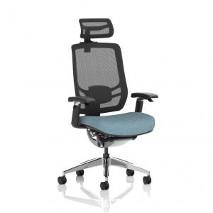 Ergo Click Mesh Back With Headrest Bespoke Colour Seat Rivet Quench