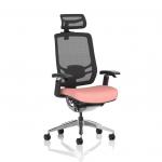 Ergo Click Mesh Back With Headrest Bespoke Colour Seat Quest Shrimp KCUP3735