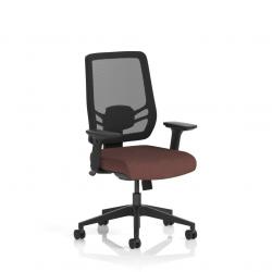 Ergo Twist Mesh Back Ergonomic Task Operator Office Chair With Height Adjustable Arms Bespoke Colour Seat Rivet Forge KCUP3737
