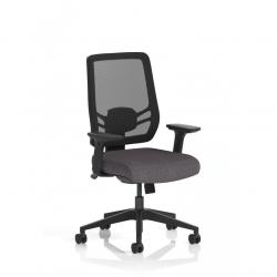Ergo Twist Mesh Back Ergonomic Task Operator Office Chair With Height Adjustable Arms Bespoke Colour Seat Rivet Fuse KCUP3738