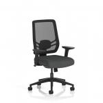 Ergo Twist Mesh Back Ergonomic Task Operator Office Chair With Height Adjustable Arms Bespoke Colour Seat Quest Mussel KCUP3744