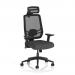 Ergo Twist Mesh Back Ergonomic Task Operator Office Chair With Height Adjustable Arms With Headrest Bespoke Colour Seat Quest Mussel KCUP3756