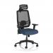 Ergo Twist Mesh Back Ergonomic Task Operator Office Chair With Height Adjustable Arms With Headrest Bespoke Colour Seat Quest Whelk KCUP3760