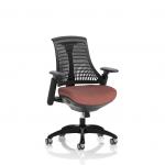 Flex Task Operator Chair Black Frame Black Back Bespoke Colour Seat Rivet Forge KCUP3761