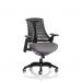 Flex Task Operator Chair Black Frame Black Back Bespoke Colour Seat Rivet Fuse KCUP3762