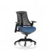 Flex Task Operator Chair Black Frame Black Back Bespoke Colour Seat Quest Limpet KCUP3767