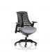 Flex Task Operator Chair Black Frame Black Back Bespoke Colour Seat Quest Shell KCUP3770
