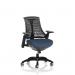 Flex Task Operator Chair Black Frame Black Back Bespoke Colour Seat Quest Whelk KCUP3772