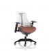 Flex Task Operator Chair Black Frame White Back Bespoke Colour Seat Rivet Forge KCUP3773