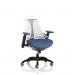 Flex Task Operator Chair Black Frame White Back Bespoke Colour Seat Quest Limpet KCUP3779