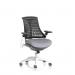 Flex Task Operator Chair White Frame Black Back Bespoke Colour Seat Quest Shell KCUP3794
