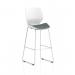 Florence White Frame High Stool Bespoke Colour Seat Rivet Tensile KCUP3836