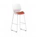 Florence White Frame High Stool Bespoke Colour Seat Quest Crab KCUP3837