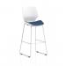 Florence White Frame High Stool Bespoke Colour Seat Quest Limpet KCUP3839