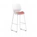 Florence White Frame High Stool Bespoke Colour Seat Quest Shrimp KCUP3843