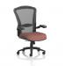 Houston Heavy Duty Task Operator Chair Black Mesh Back Bespoke Colour Seat Rivet Forge KCUP3869
