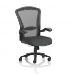 Houston Heavy Duty Task Operator Chair Black Mesh Back Bespoke Colour Seat Quest Mussel KCUP3876