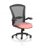 Houston Heavy Duty Task Operator Chair Black Mesh Back Bespoke Colour Seat Quest Shrimp KCUP3879