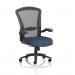 Houston Heavy Duty Task Operator Chair Black Mesh Back Bespoke Colour Seat Quest Whelk KCUP3880