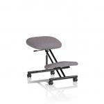 Kneeling Stool Black Frame Bespoke Colour Rivet Fuse KCUP3942