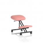Kneeling Stool Black Frame Bespoke Colour Quest Shrimp KCUP3951
