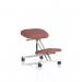 Kneeling Stool Silver Frame Bespoke Colour Rivet Forge KCUP3953