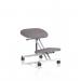 Kneeling Stool Silver Frame Bespoke Colour Rivet Fuse KCUP3954