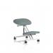 Kneeling Stool Silver Frame Bespoke Colour Rivet Tensile KCUP3956