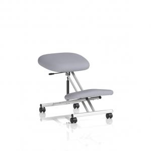 Kneeling Stool Silver Frame Bespoke Colour Quest Shell KCUP3962