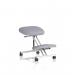 Kneeling Stool Silver Frame Bespoke Colour Quest Shell KCUP3962
