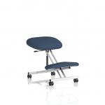 Kneeling Stool Silver Frame Bespoke Colour Quest Whelk KCUP3964