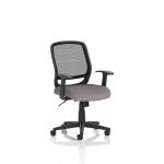 Mave Task Operator Chair Black Mesh With Arms Bespoke Colour Seat Rivet Fuse KCUP4002