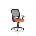 Mave Task Operator Chair Black Mesh With Arms Bespoke Colour Seat Quest Crab KCUP4005