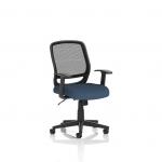 Mave Task Operator Chair Black Mesh With Arms Bespoke Colour Seat Quest Whelk KCUP4012